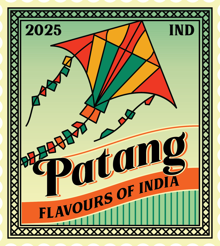 Patang logo – a brand celebrating regional Indian snacks with clean ingredients and cultural storytelling.